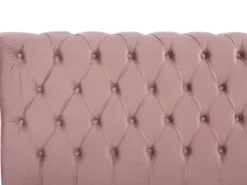 Seng Velour AVALLON 180 x 200 cm Lyserød