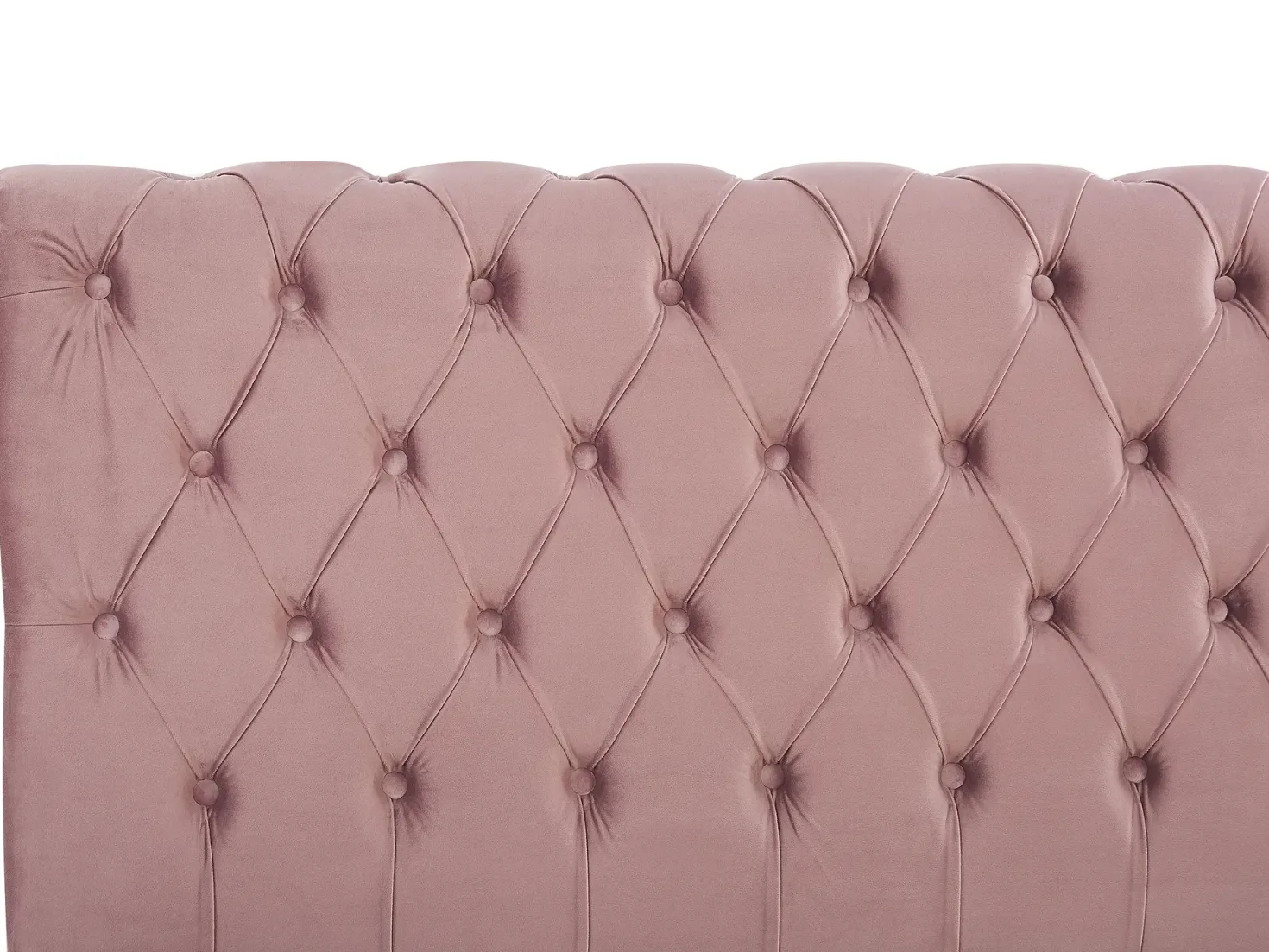 Seng Velour AVALLON 180 x 200 cm Lyserød