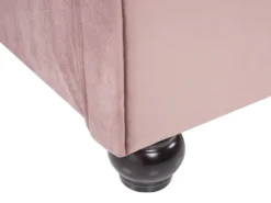 Seng Velour AVALLON 180 x 200 cm Lyserød