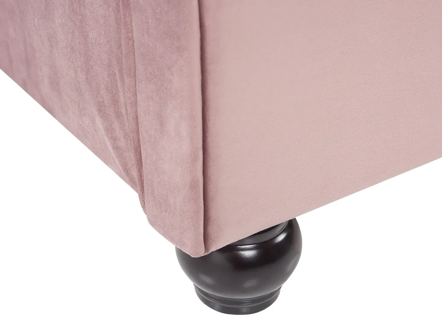 Seng Velour AVALLON 180 x 200 cm Lyserød
