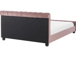 Seng Velour AVALLON 180 x 200 cm Lyserød