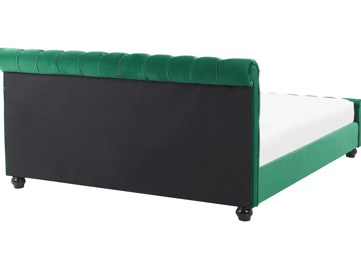 Seng Velour AVALLON 180 x 200 cm Smaragdgrøn
