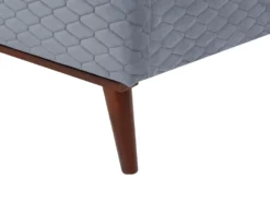 Seng Velour BAYONNE 90 x 200 cm Grå