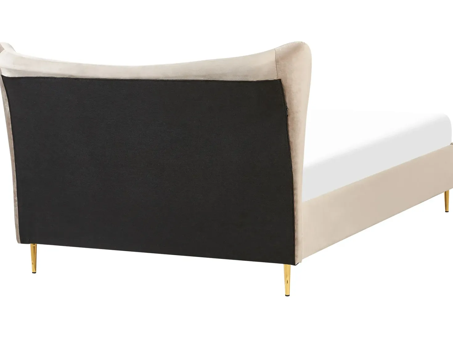 Seng Velour CHALEIX 140 x 200 cm Brungrå