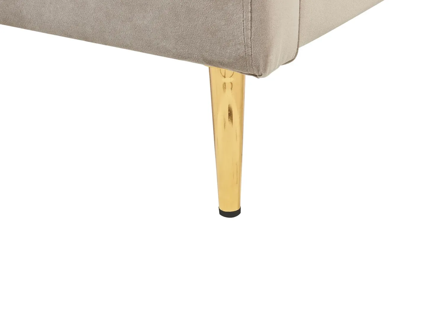 Seng Velour CHALEIX 140 x 200 cm Brungrå