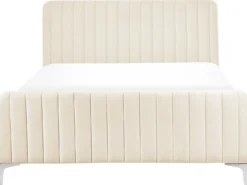 Seng Velour LUNAN 140 x 200 cm Lys Beige