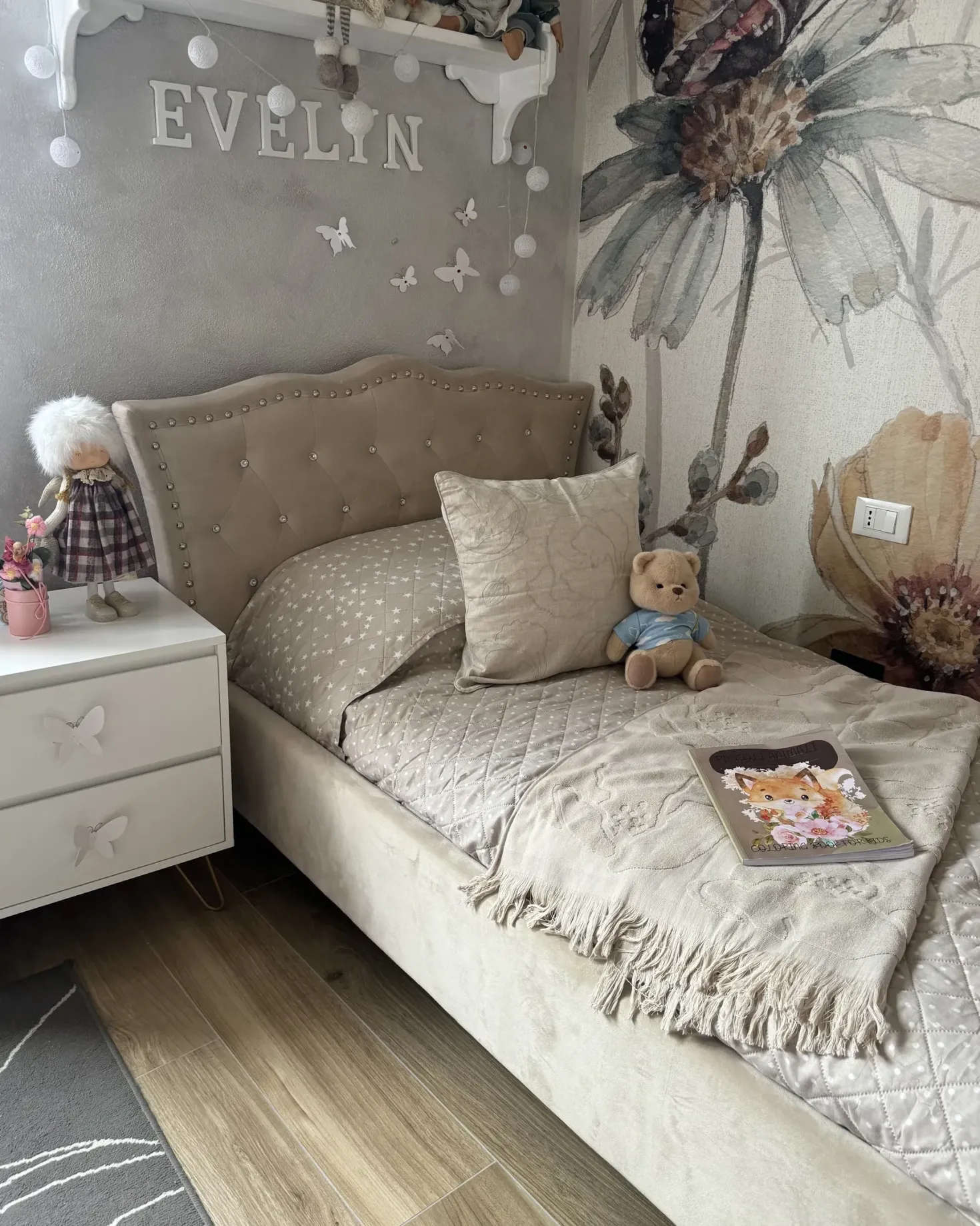 Seng Velour METZ 90 x 200 cm Beige