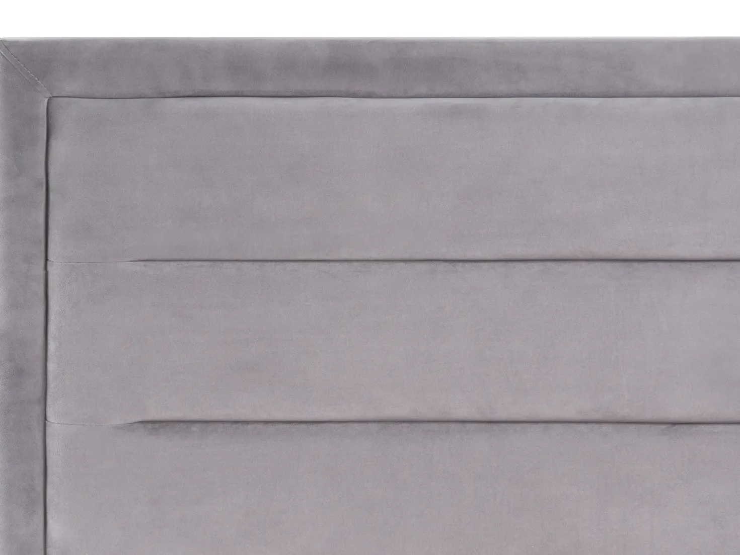 Seng Velour ROUEN 160 x 200 cm Mørkegrå