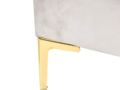Seng Velour SAUVIAN 180 x 200 cm Cremehvid