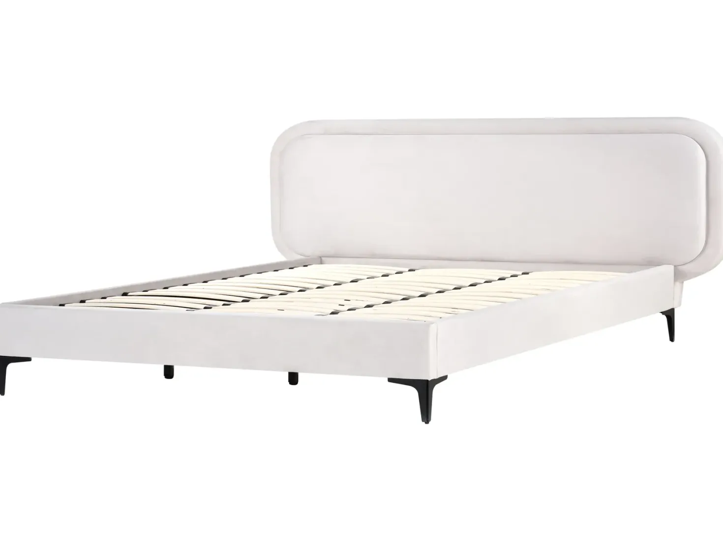 Seng Velour SUZETTE 180 x 200 cm Lysegrå