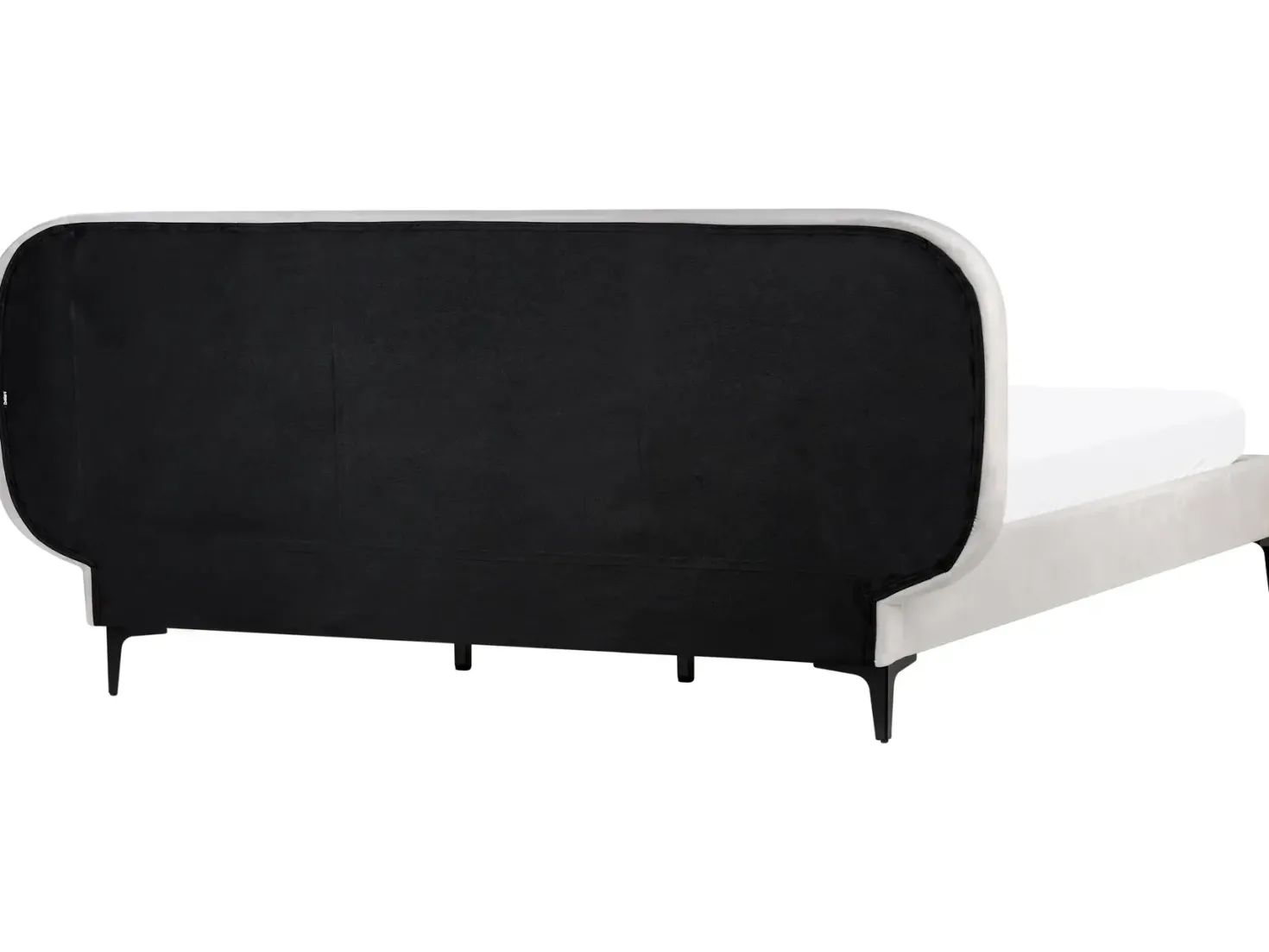 Seng Velour SUZETTE 180 x 200 cm Lysegrå