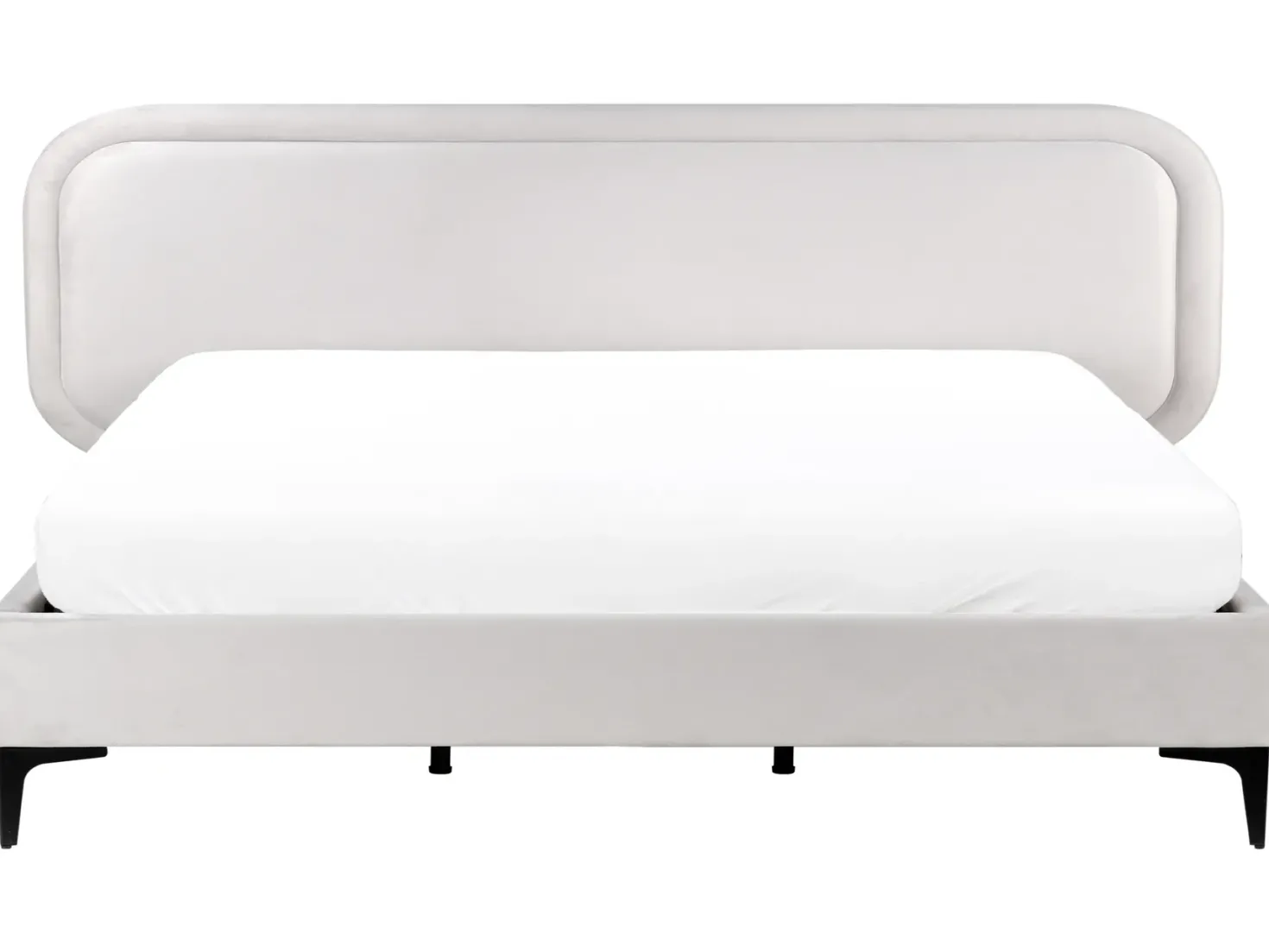 Seng Velour SUZETTE 180 x 200 cm Lysegrå