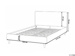 Sengekappe FITOU 120 x 200 cm Beige