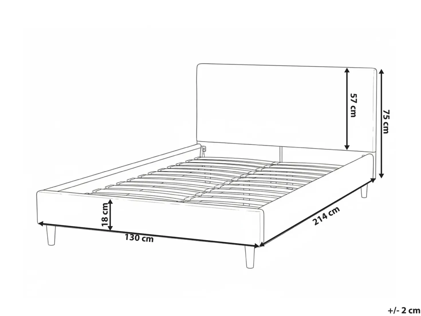 Sengekappe FITOU 120 x 200 cm Beige