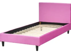 Sengekappe Velour FITOU 90x200 cm Fuchsia