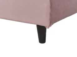 Sengekappe Velour FITOU 90x200 cm Lyserød