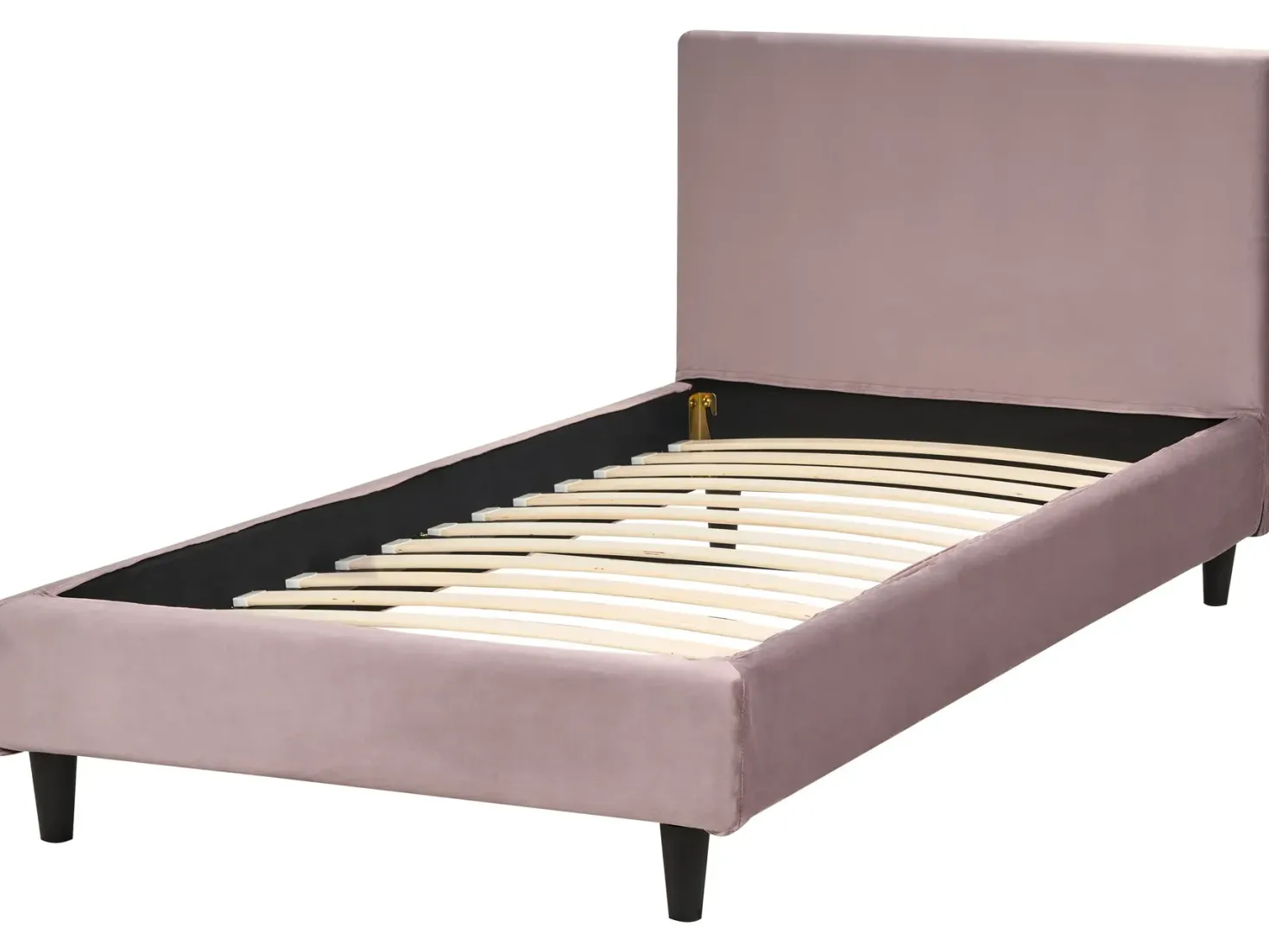 Sengekappe Velour FITOU 90x200 cm Lyserød