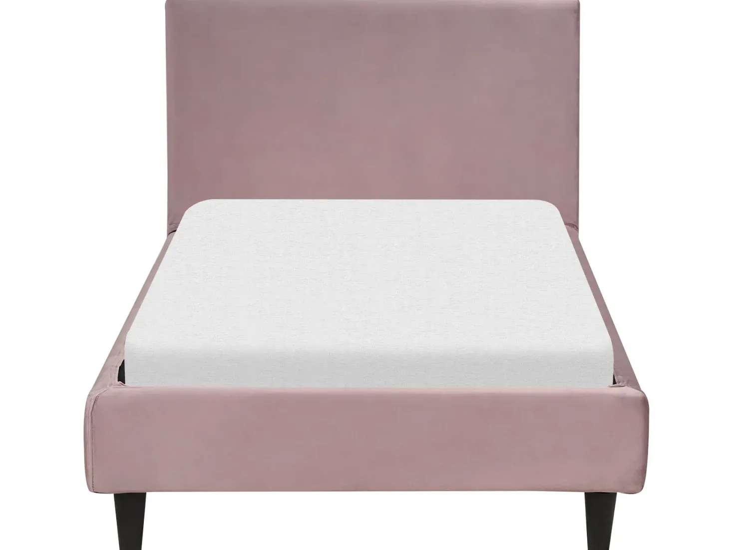 Sengekappe Velour FITOU 90x200 cm Lyserød