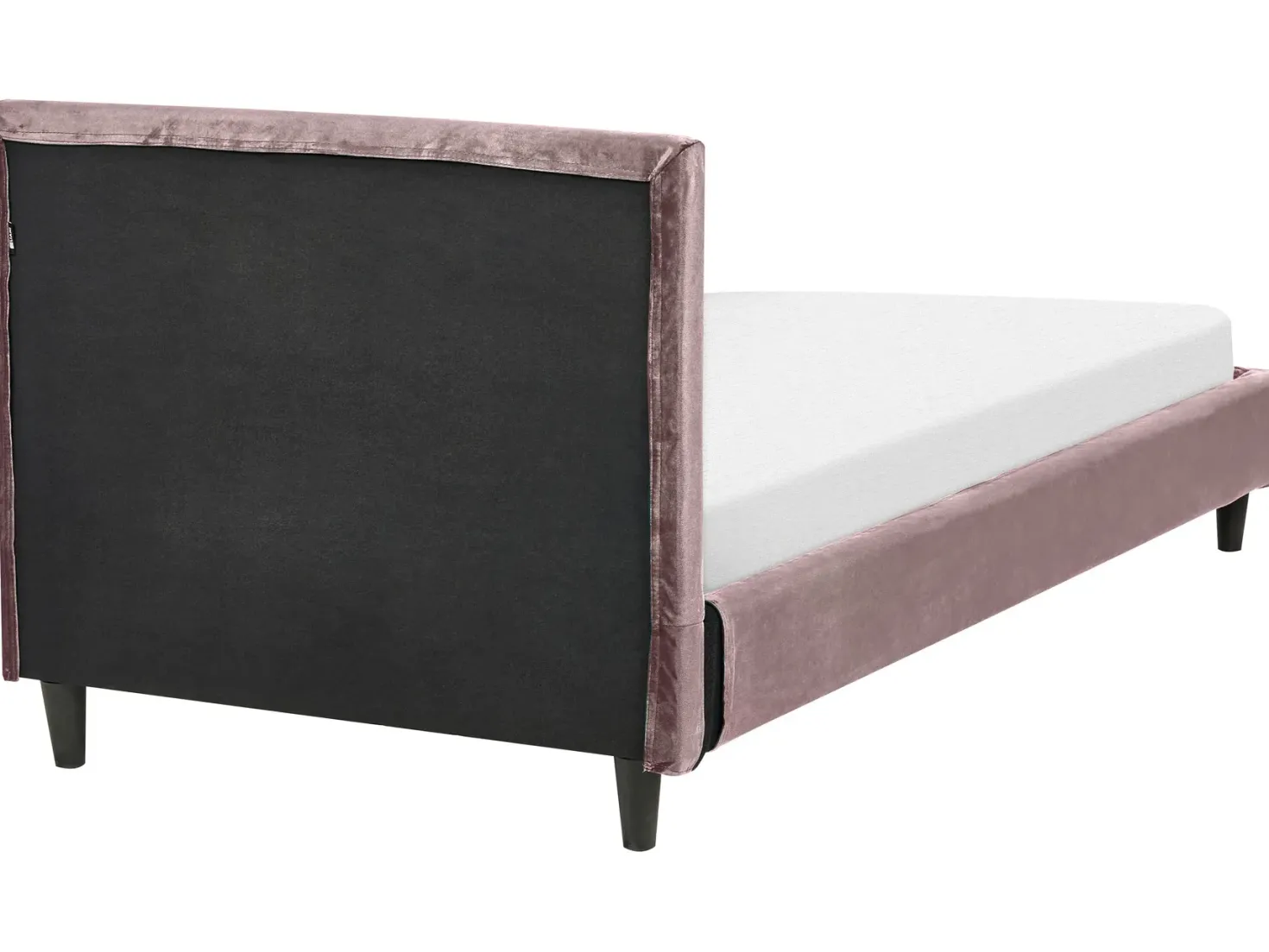 Sengekappe Velour FITOU 90x200 cm Lyserød