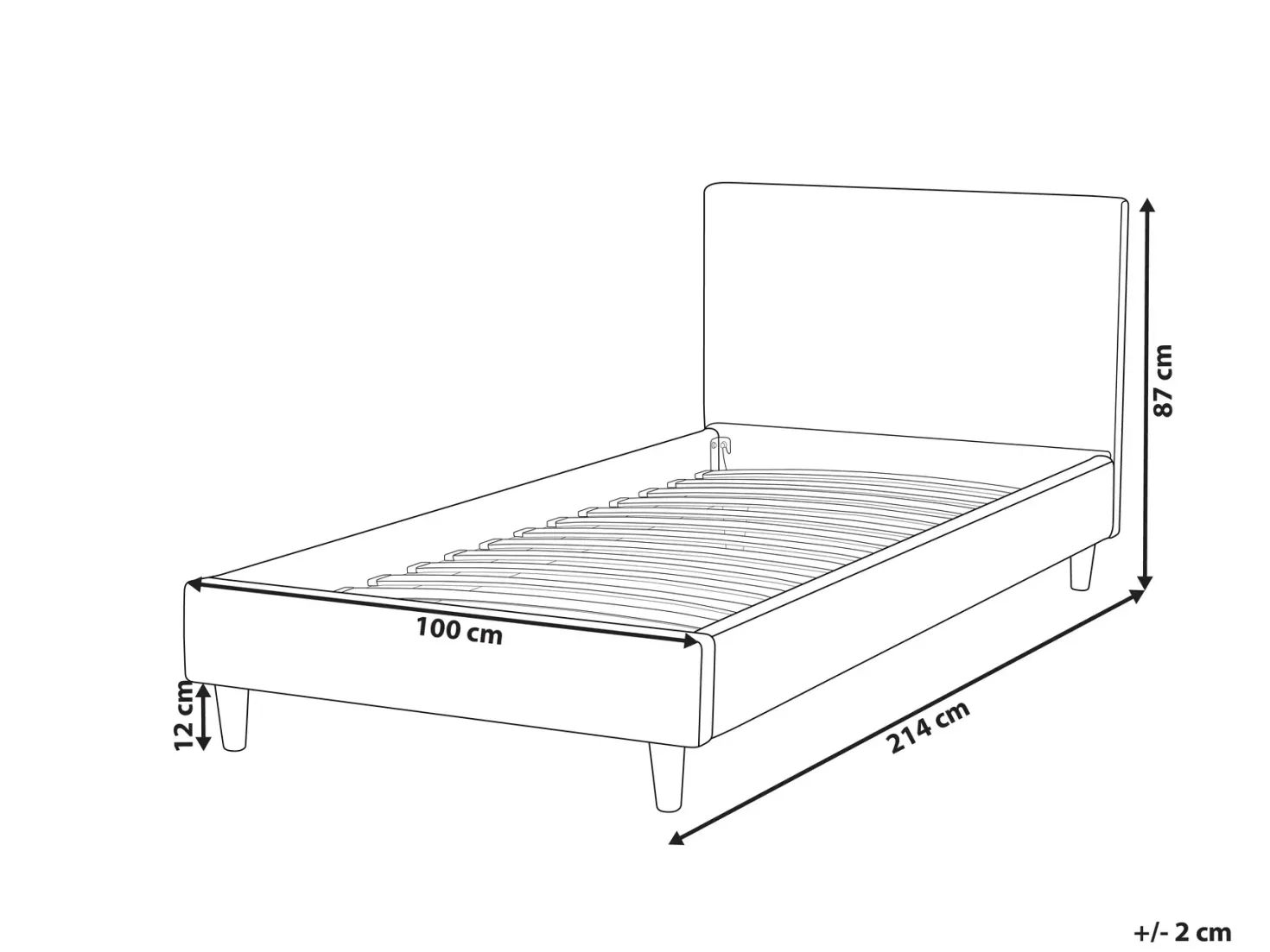Sengekappe Velour FITOU 90x200 cm Lyserød