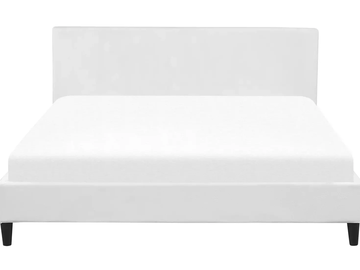 Sengekappe Velour FITOU 180 x 200 cm Hvid
