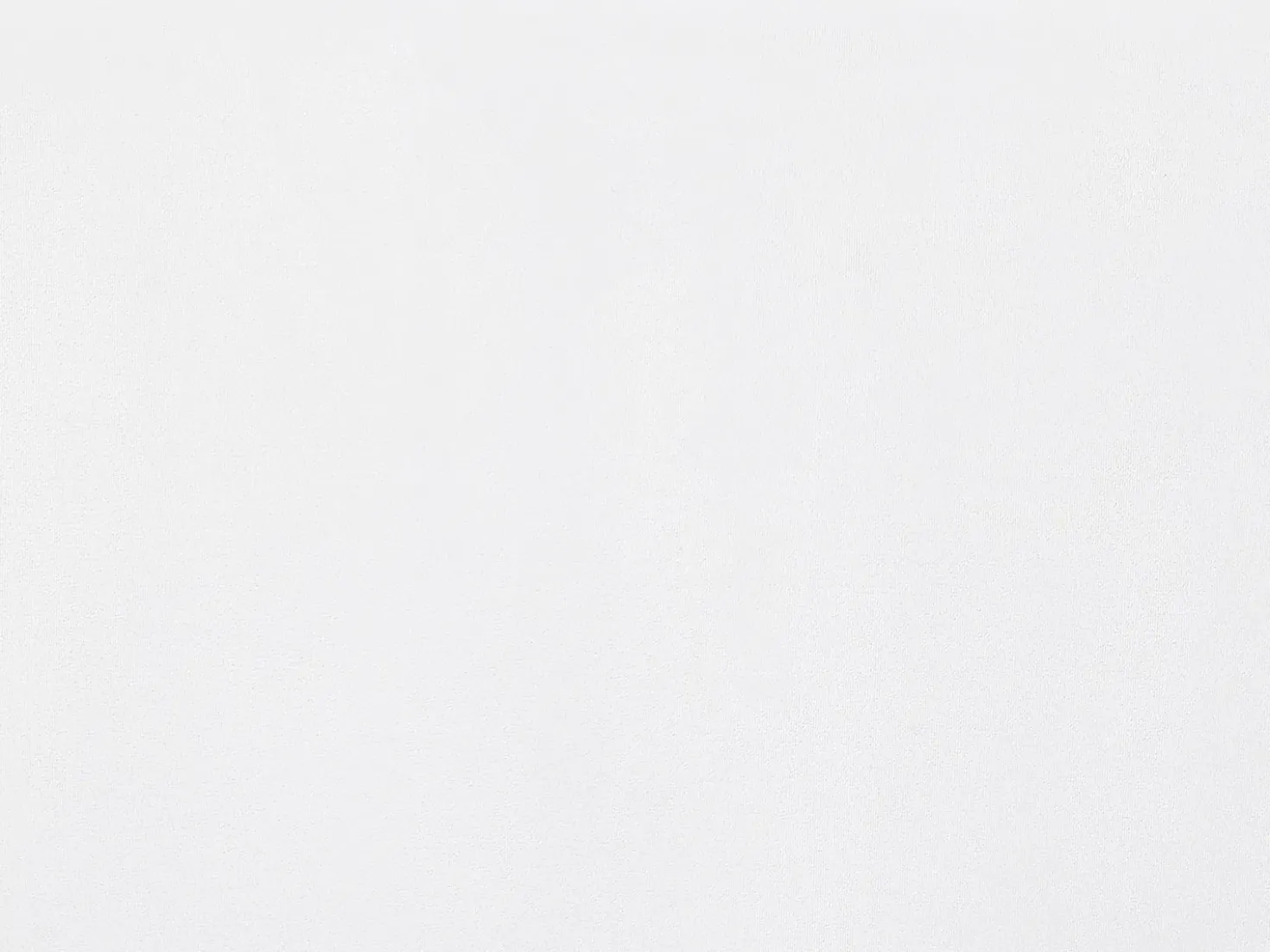 Sengekappe Velour FITOU 180 x 200 cm Hvid