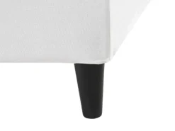 Sengekappe Velour FITOU 180 x 200 cm Hvid