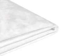 Sengekappe Velour FITOU 180 x 200 cm Hvid