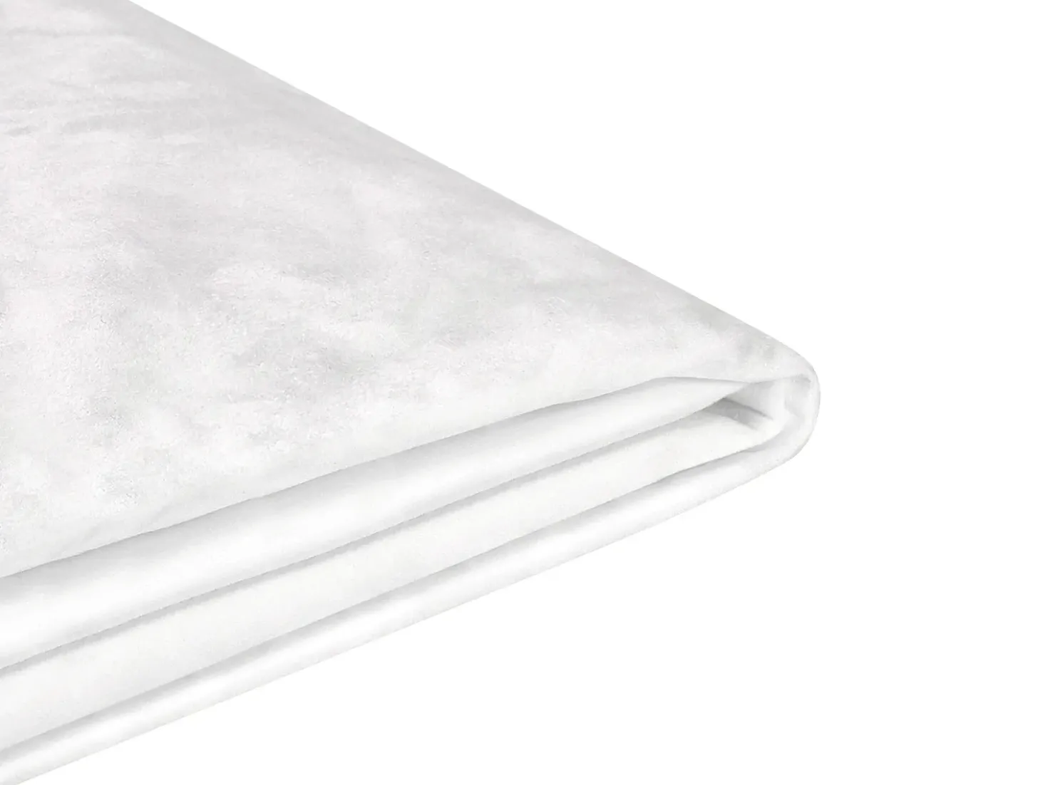 Sengekappe Velour FITOU 180 x 200 cm Hvid