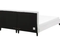 Sengekappe Velour FITOU 180 x 200 cm Hvid