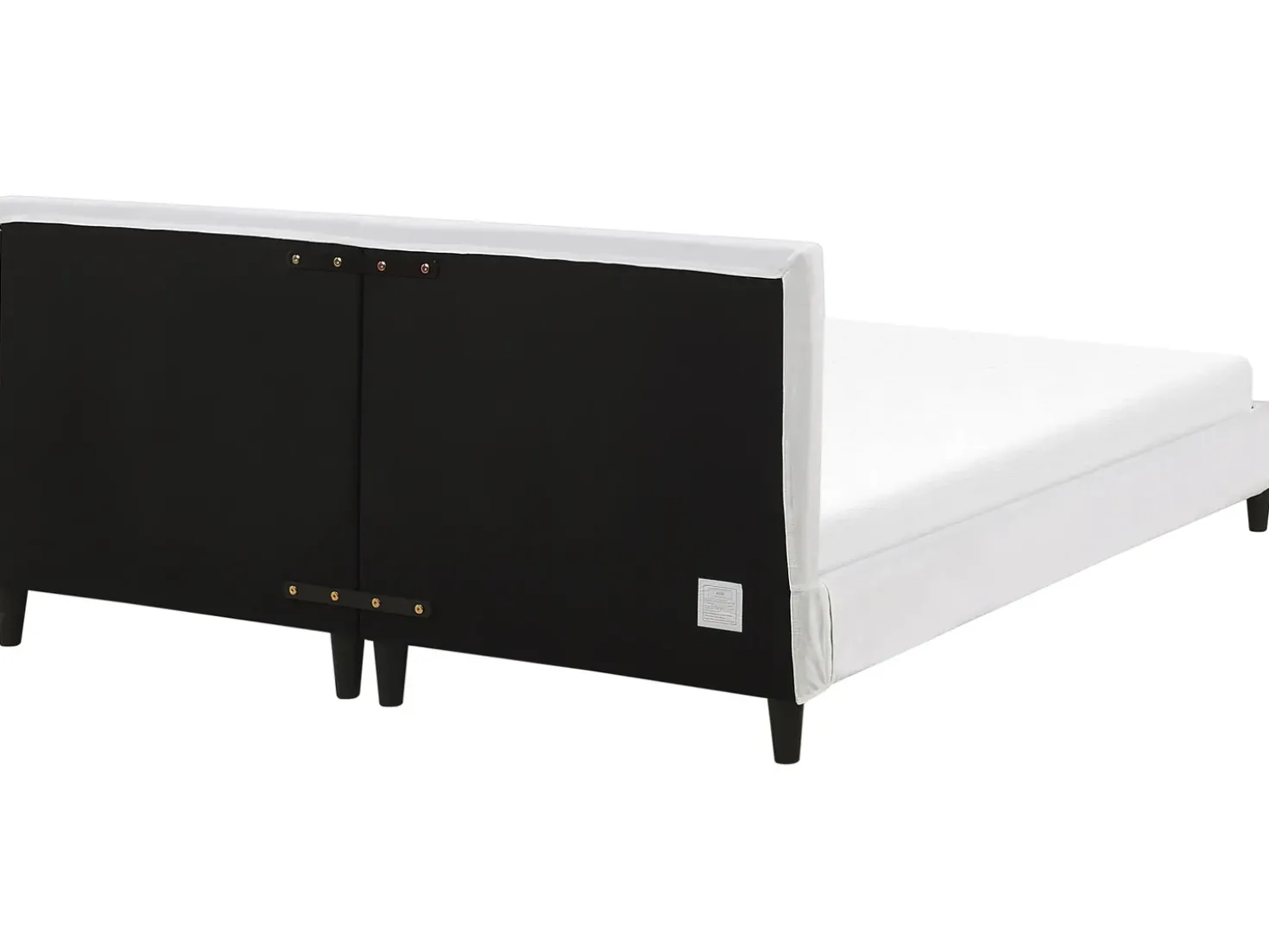 Sengekappe Velour FITOU 180 x 200 cm Hvid