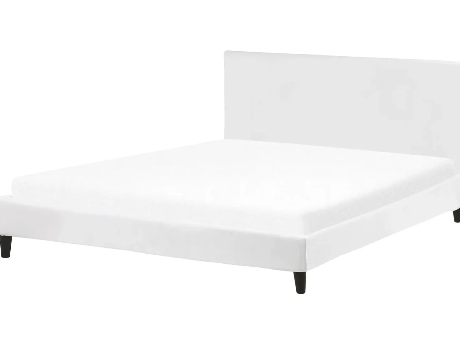 Sengekappe Velour FITOU 180 x 200 cm Hvid