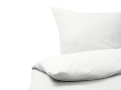 Sengetøj AVONDALE Bomulds-satin 155 x 220 cm Hvid