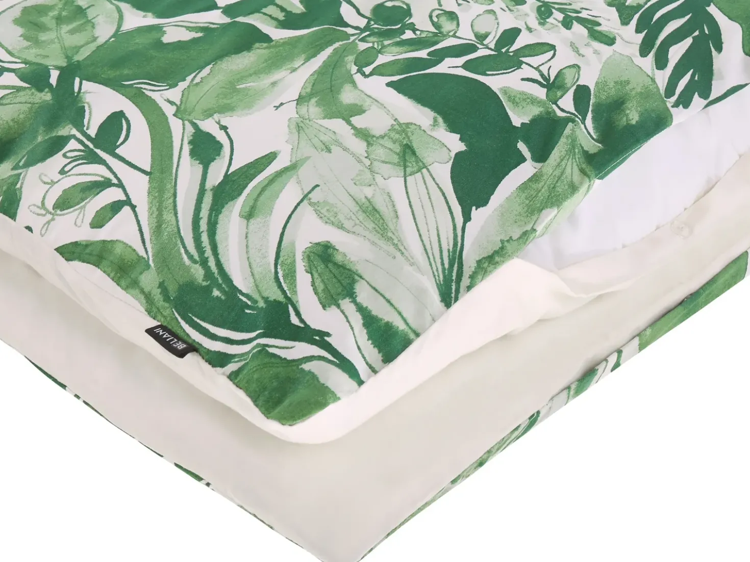 Sengetøj GREENWOOD Bomulds-satin 155 x 220 cm Grøn