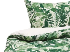 Sengetøj GREENWOOD Bomulds-satin 155 x 220 cm Grøn
