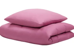 Sengetøj HARMONRIDGE Bomulds-satin 135 x 200 cm Lyserød