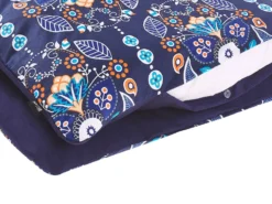 Sengetøj MADRONA Bomulds-satin 155 x 220 cm Mørkeblå