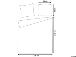 Sengetøj PARKROSE Bomulds-satin 220 x 240 cm Beige