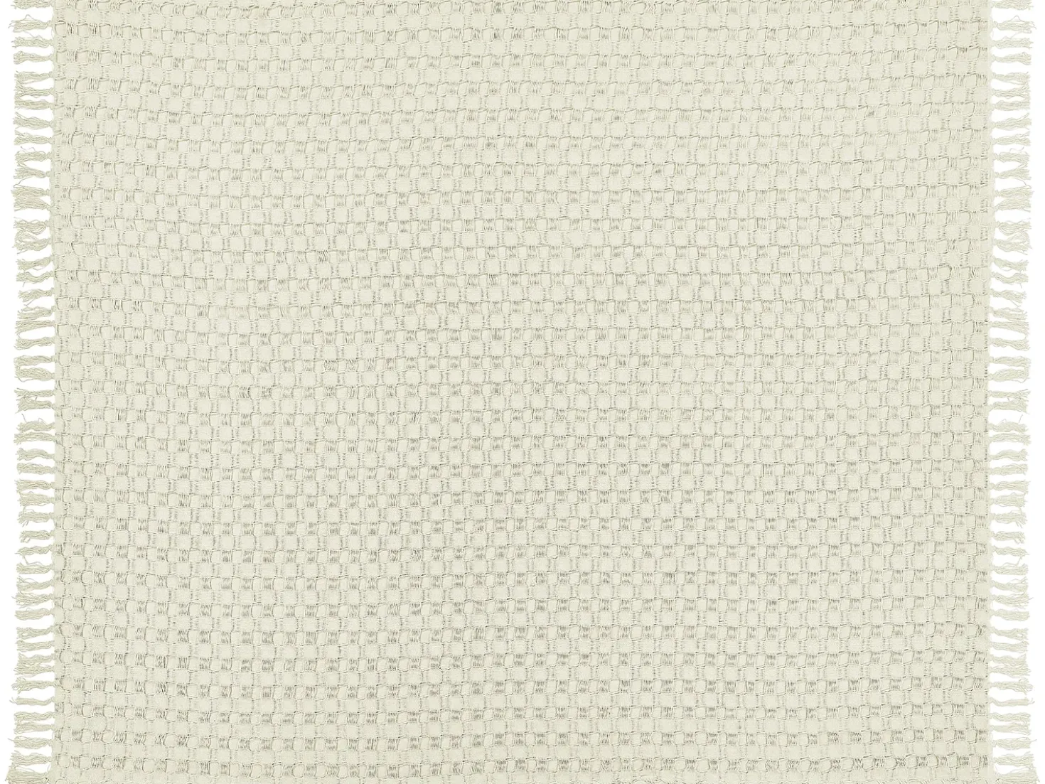 Sengetæppe BERE Bomuld 220 x 240 cm Cremehvid