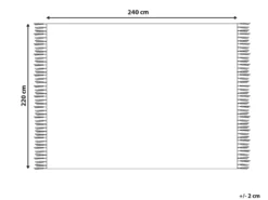 Sengetæppe BERE Bomuld 220 x 240 cm Brungrå