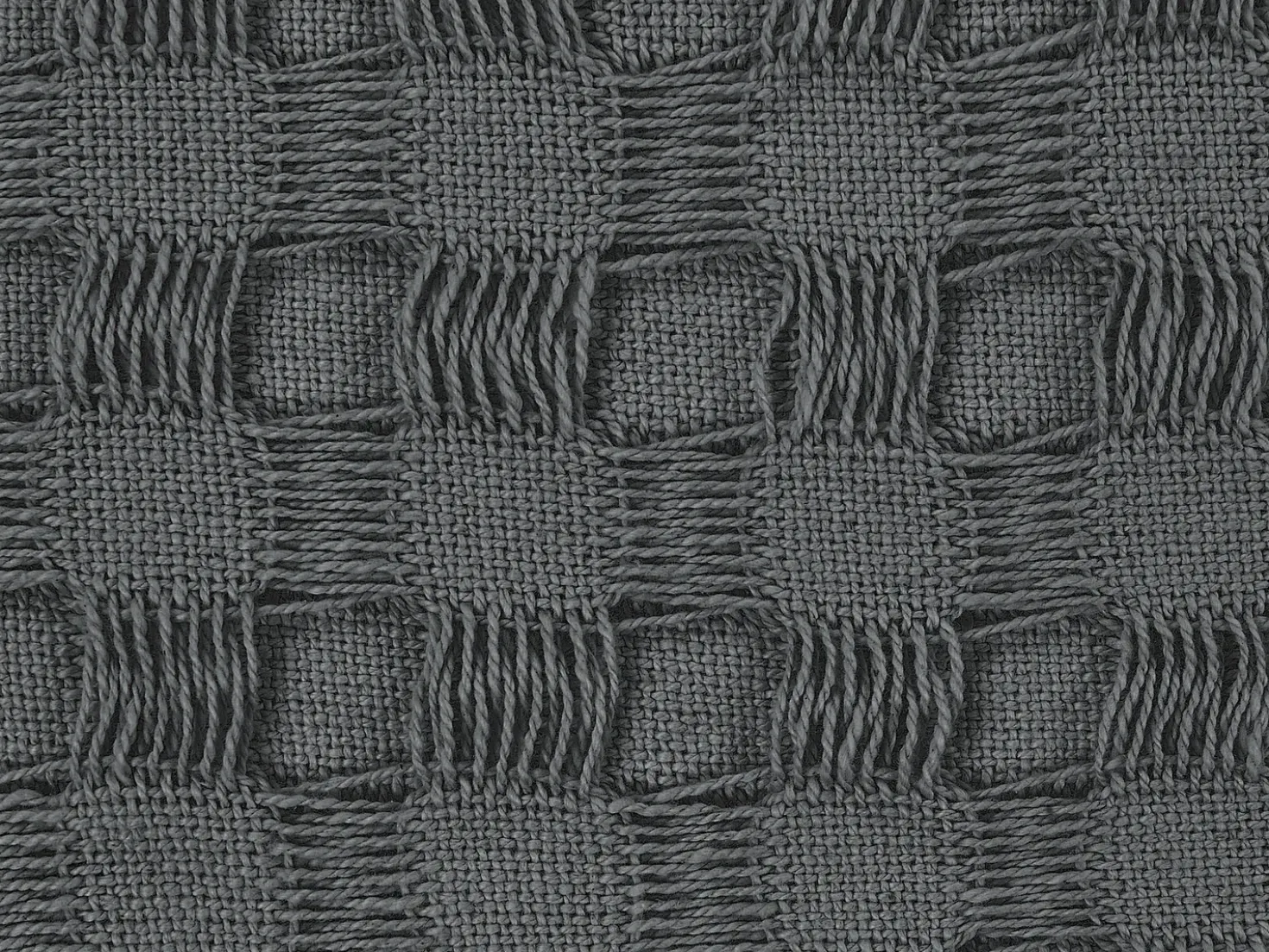 Sengetæppe BERE Bomuld 150 x 200 cm Mørkegrå