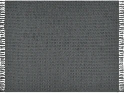 Sengetæppe BERE Bomuld 150 x 200 cm Mørkegrå