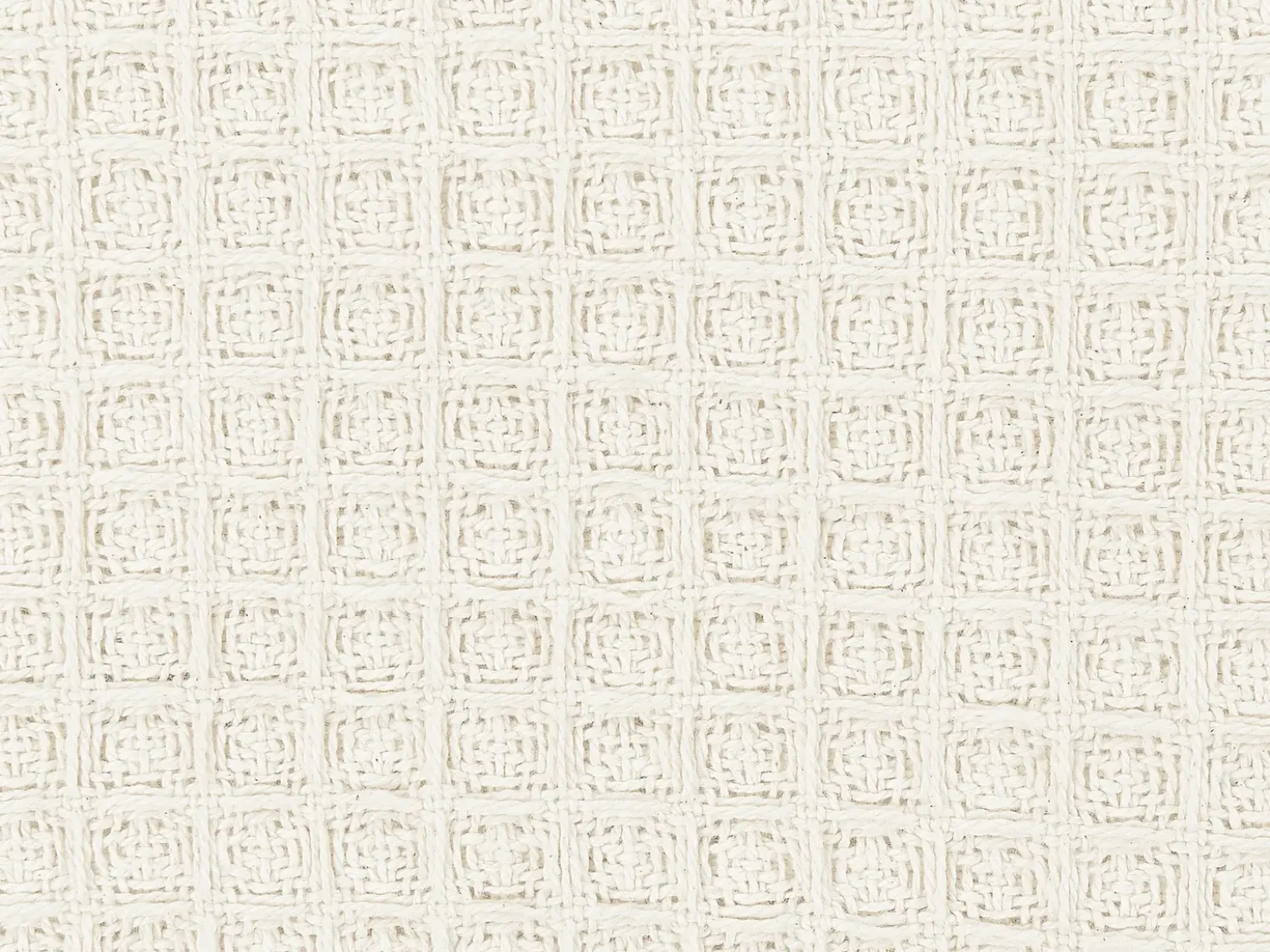 Sengetæppe CHAGYL Bomuld 220 x 240 cm Lys Beige