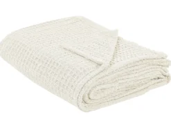 Sengetæppe CHAGYL Bomuld 220 x 240 cm Lys Beige