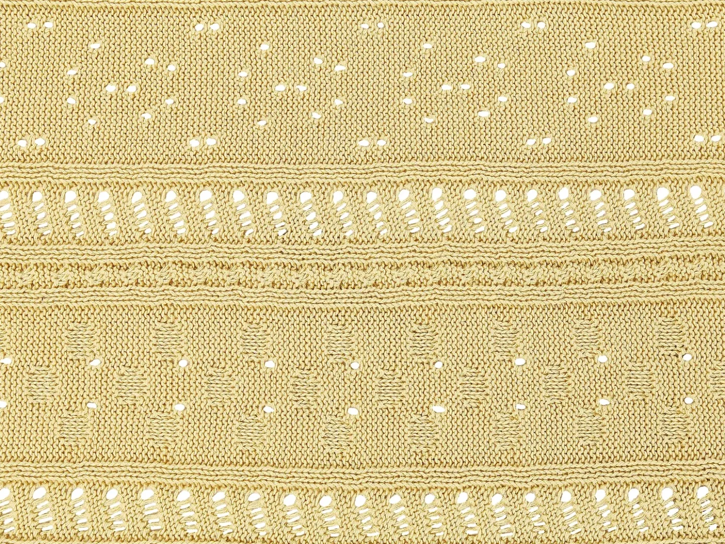 Sengetæppe DAULET Bomuld 150 x 200 cm Gul