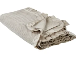 Sengetæppe HATTON Bomuld 200 x 220 cm Brungrå