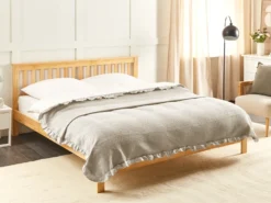 Sengetæppe HATTON Bomuld 200 x 220 cm Brungrå