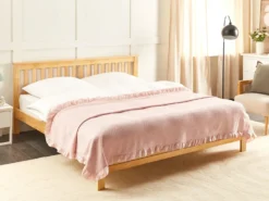 Sengetæppe HATTON Bomuld 220 x 240 cm Pastellrosa