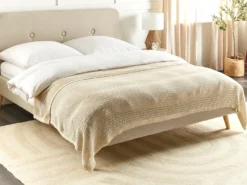 Sengetæppe ILEN Bomuld 150 x 200 cm Beige