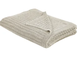 Sengetæppe ILEN Bomuld 150 x 200 cm Lys Beige